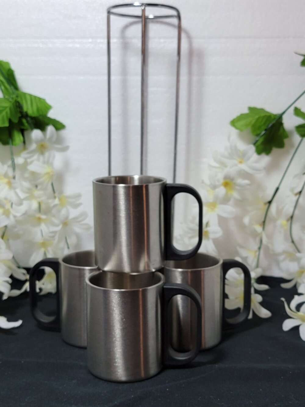 Stainless Stackable Insulated Cups with Rack - Picture 8 of 8